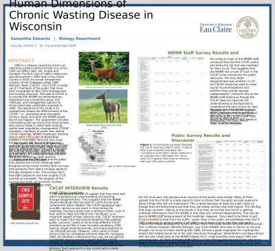 Human Dimensions of  Chronic Wasting Disease in Wisconsin