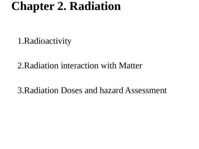 Chapter 2. Radiation