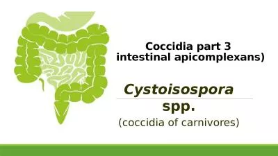 Coccidia  part 3  (intestinal apicomplexans)