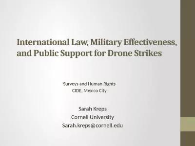 International  Law,  Military Effectiveness,