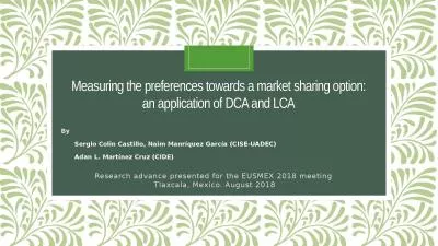Measuring the preferences towards a market sharing option:
