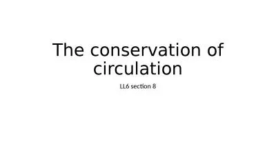 The conservation of circulation