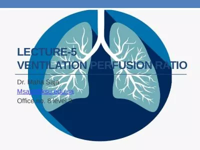 Lecture-5 Ventilation Perfusion Ratio
