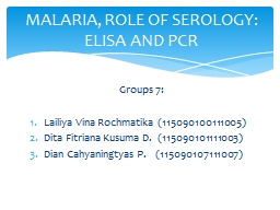 Groups 7: Lailiya Vina Rochmatika  (115090100111005)