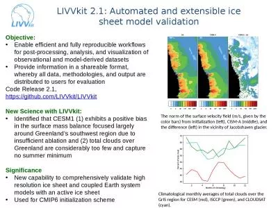 LIVVkit  2.1: Automated and extensible ice sheet model validation