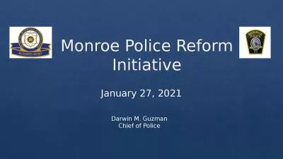 Monroe Police Reform Initiative