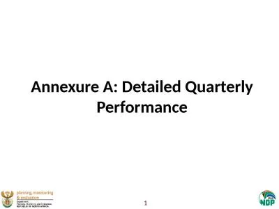 Annexure A: Detailed Quarterly Performance