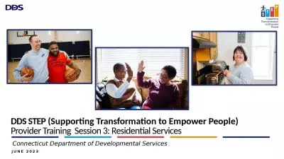 DDS STEP  (Supporting Transformation to Empower People)