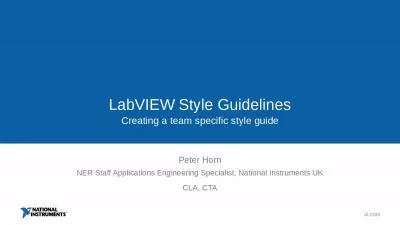 LabVIEW Style Guidelines
