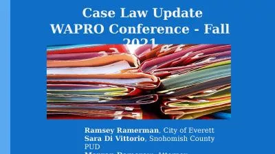 WAPRO  Conference - Fall