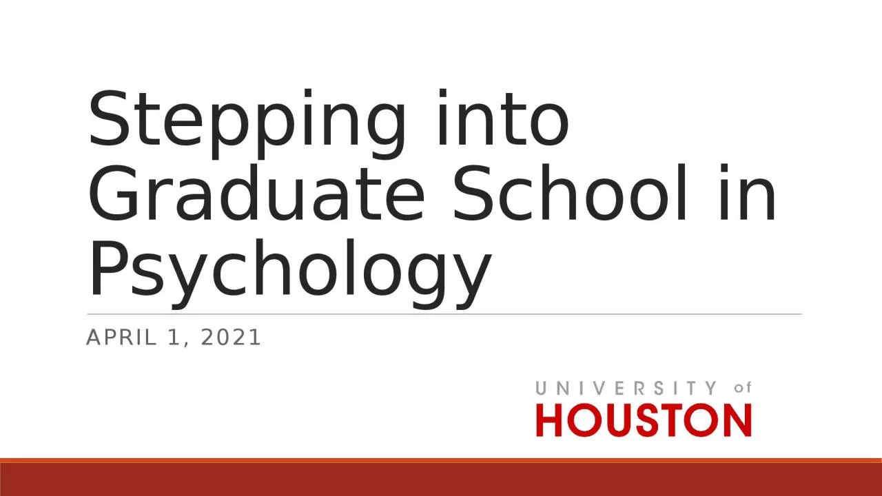 Stepping into Graduate School in Psychology