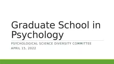 Graduate School in Psychology