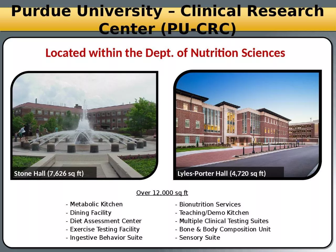 Purdue University – Clinical Research Center (PU-CRC)