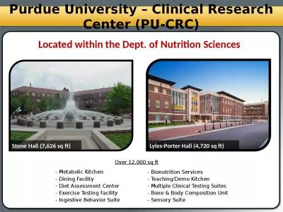 Purdue University – Clinical Research Center (PU-CRC)