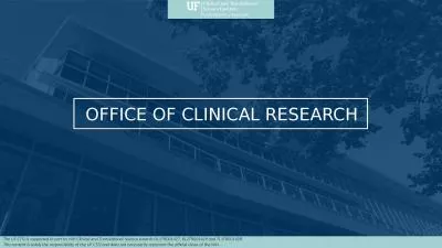 OFFICE OF CLINICAL RESEARCH