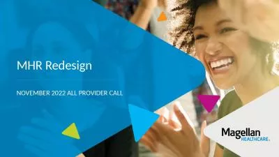 MHR Redesign November 2022 all provider call
