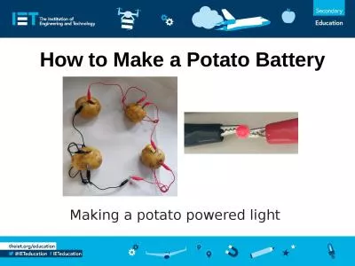 How to Make a Potato Battery