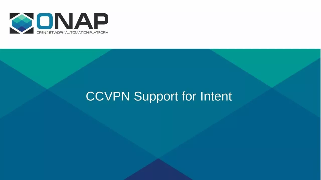 CCVPN Support for Intent
