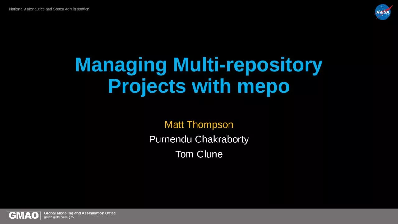 Managing Multi-repository Projects with mepo