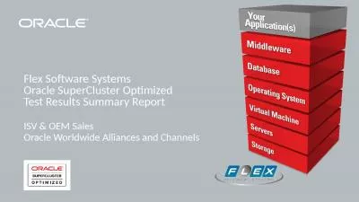 Flex Software  Systems Oracle