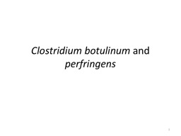 Clostridium   botulinum  and