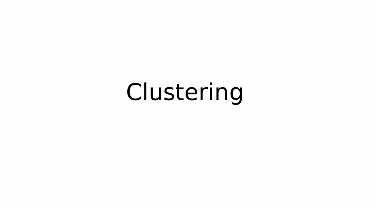 Clustering Question: what if we don’t have (or don’t know) labels for data