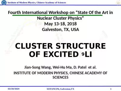 Cluster structure of excited