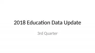 2018 Education Data Update