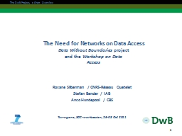 The Need for Networks on Data Access