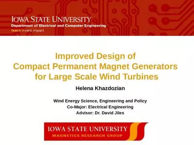 Improved Design of  Compact Permanent Magnet Generators