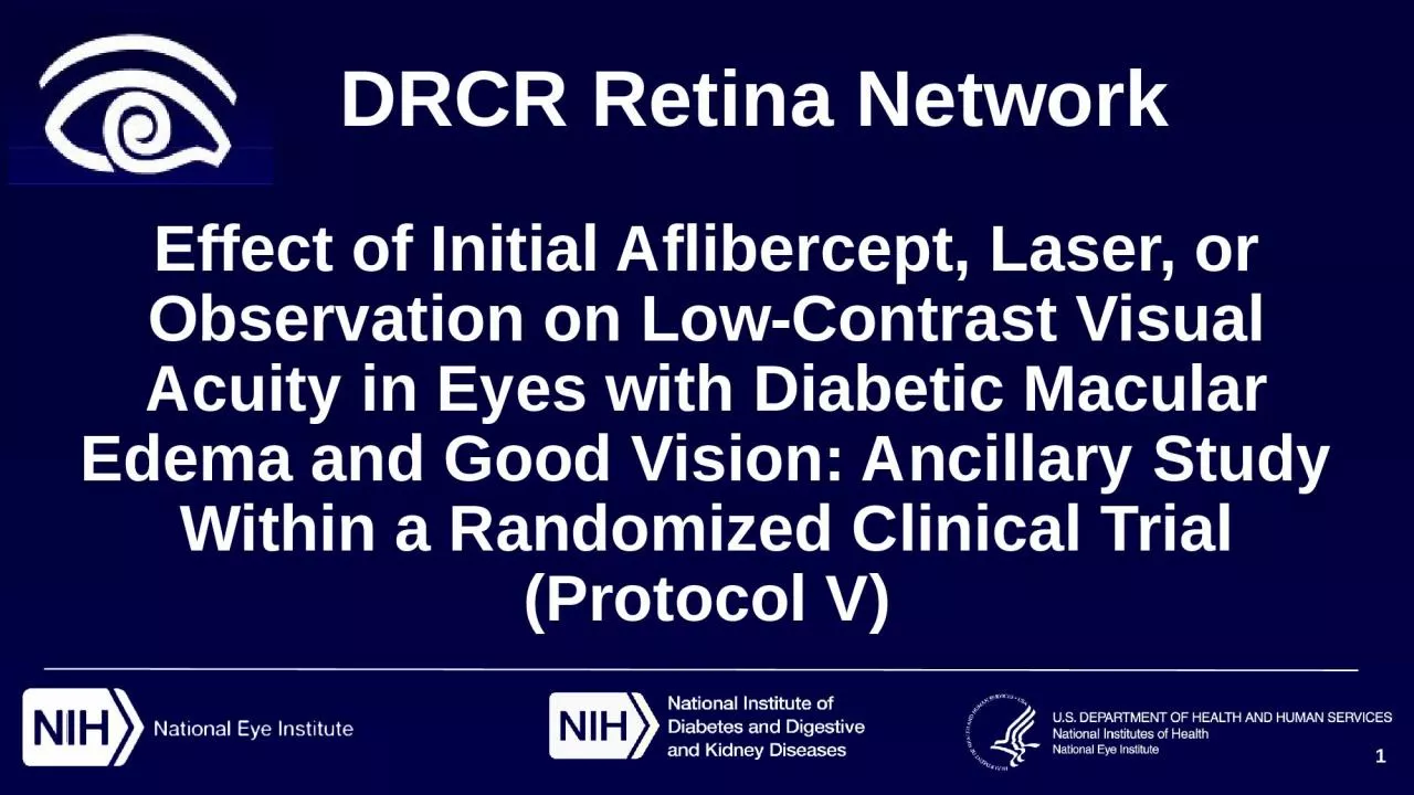 DRCR Retina Network Effect of Initial Aflibercept, Laser, or Observation on Low-Contrast