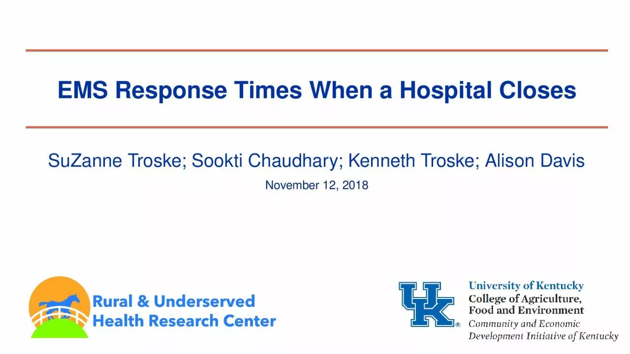 EMS Response Times When a Hospital Closes