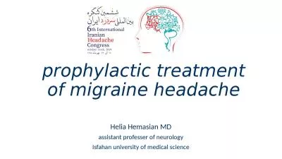prophylactic treatment of migraine headache