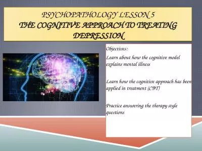 Psychopathology Lesson 5