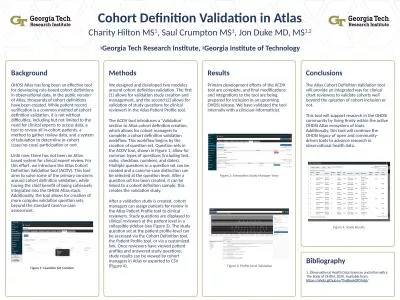 Cohort Definition Validation in Atlas