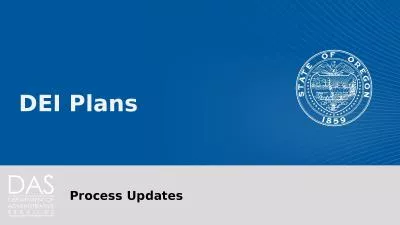 DEI Plans Process Updates
