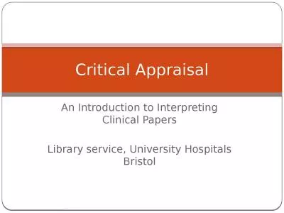 An Introduction to Interpreting Clinical Papers