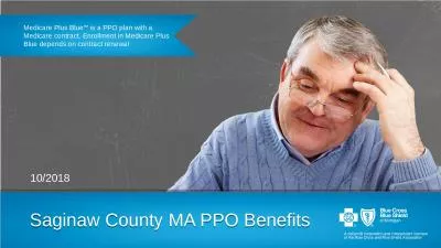 10/2018 Saginaw County MA PPO Benefits