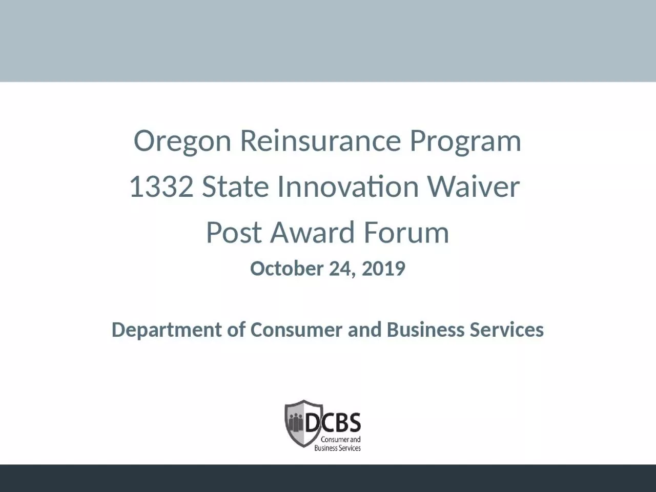 Oregon Reinsurance Program