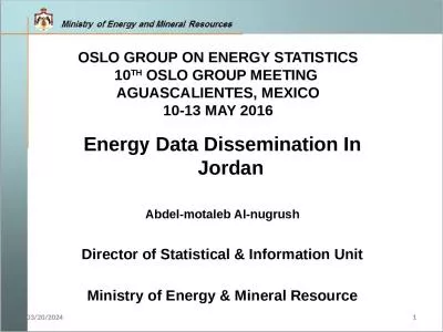 Oslo group on energy statistics