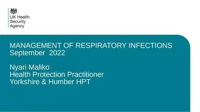 MANAGEMENT OF RESPIRATORY INFECTIONS
