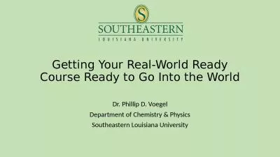 Getting Your Real-World Ready Course Ready to Go Into the World