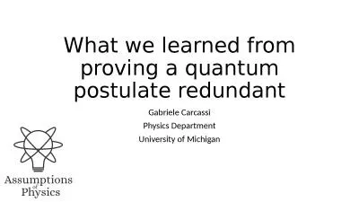 What we learned from proving a quantum postulate redundant