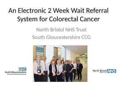 An Electronic 2 Week Wait Referral System for Colorectal Cancer