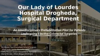 Our Lady of Lourdes Hospital Drogheda, Surgical Department