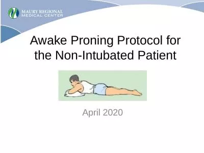 Awake  Proning  Protocol for the Non-Intubated Patient