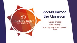 Access Beyond the Classroom