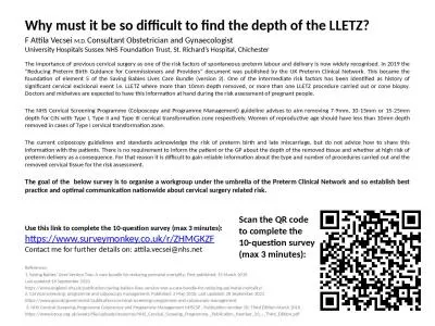 Why must it be so difficult to find the depth of the LLETZ?