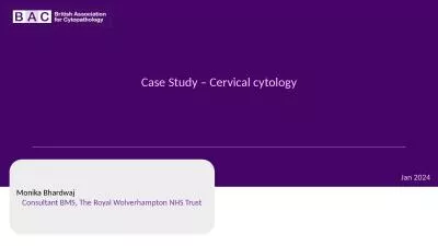 Case Study – Cervical cytology