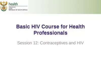 Basic HIV Course for Health Professionals
